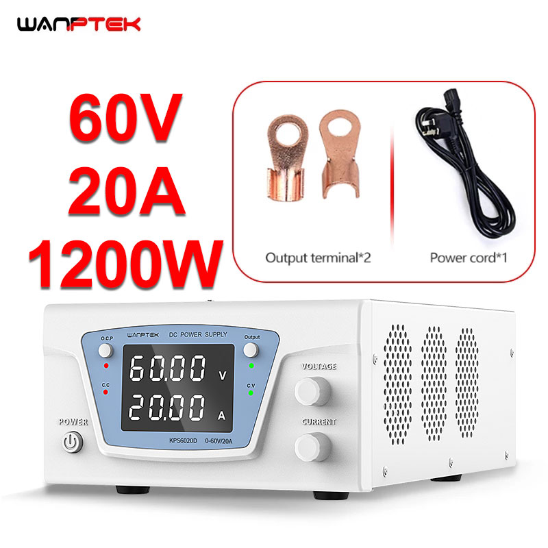 High Power 60V 20A Bench Power Supply - Wanptek Lab DC Güç Kaynağı Ayarlanabilir