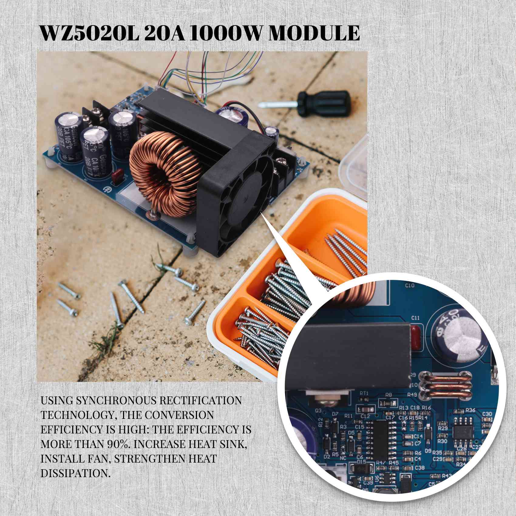 Dayanıklı - WZ5020L 20A 1000W  - Step Down Dc Power Supply Module 1000W incelemesi ve fiyatı