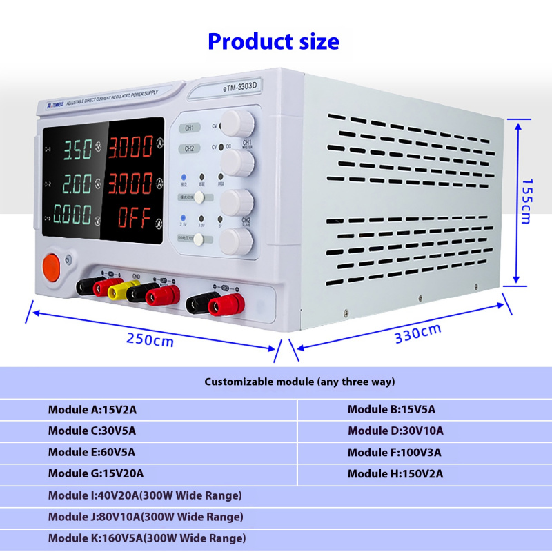 Masaüstü Lineer Güç Kaynağı 4  - Dual Channel Linear Power Supply 30V 5A incelemesi ve fiyatı