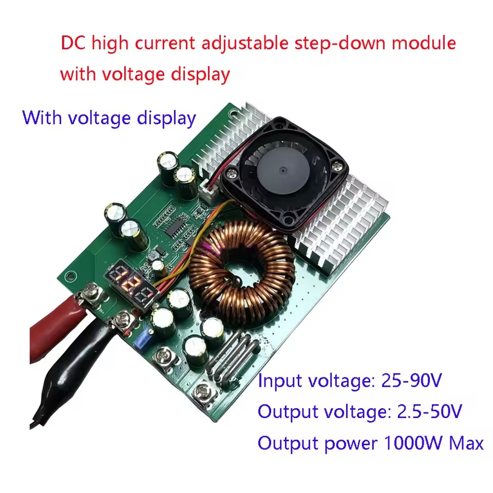 1000W 50A Düşürücü Modül DC 25 - Step Down Dc Power Supply Module 1000W incelemesi ve fiyatı